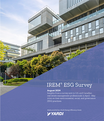 IREM 2024 ESG Survey cover