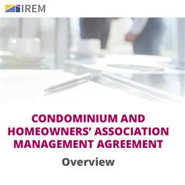 Sample Condominium and Homeowners Association Management Agreement 